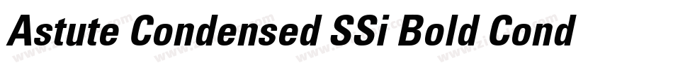 Astute Condensed SSi Bold Condensed字体转换